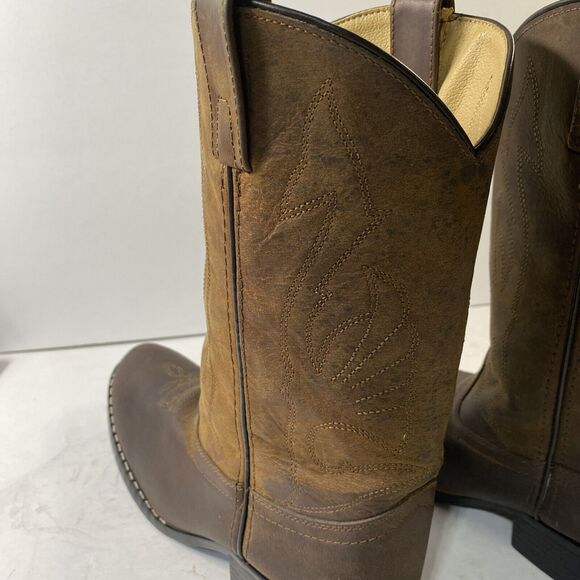Masterson Boot Co Women's Western Cowboy Boots Sz 6 Brown Leather RB2000Y - Picture 4 of 8